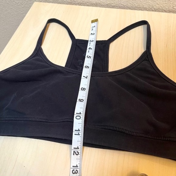 Inner Waves Maha Yoga Bra Top Black Medium organic Cotton made in USA. EUC. - Picture 8 of 8
